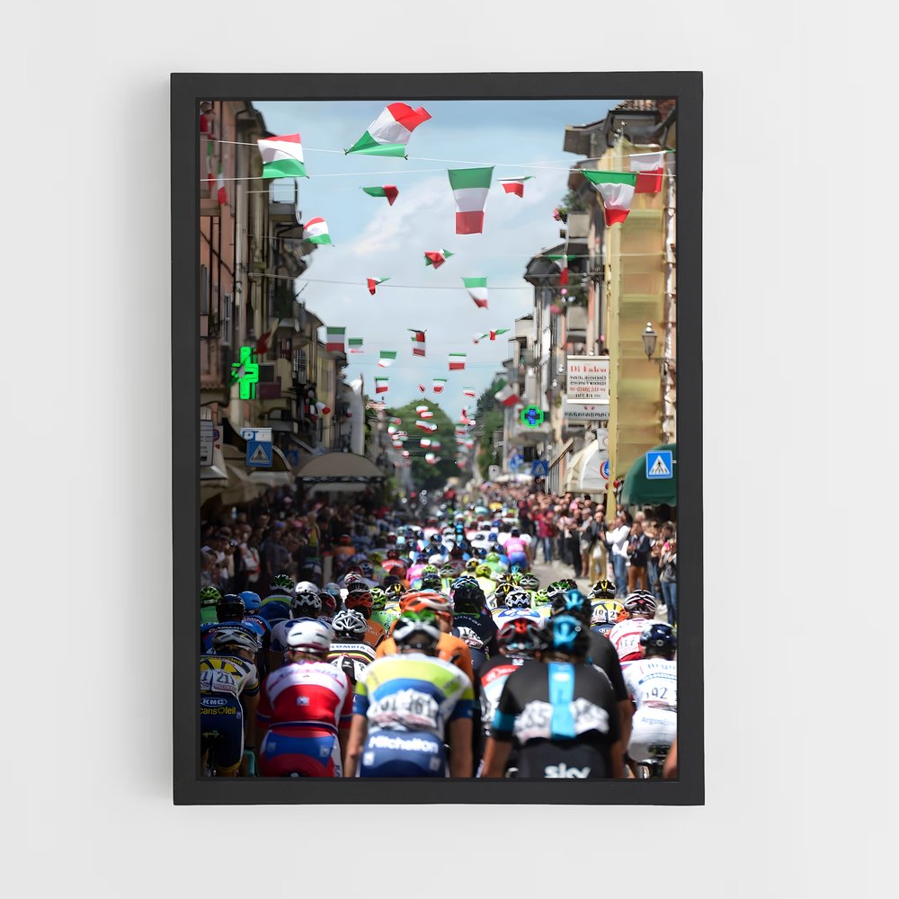 Poster Sprint à l'Italienne – affiche Cyclisme (vue 2)